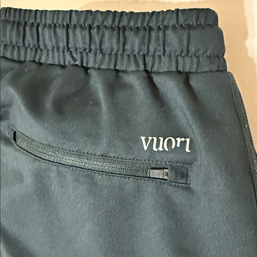 Vuori  Men’s Dark Green Joggers with White Logo - Picture 6 of 9